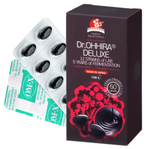 Dr. Ohhira DELUXE box of 60 capsules with a blister pack