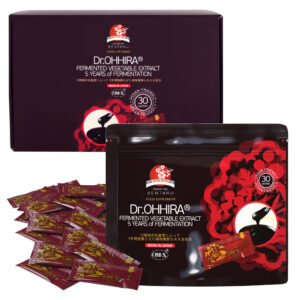 Dr. Ohhira Fermented Vegetable Extract box and pouch of 30 sachets